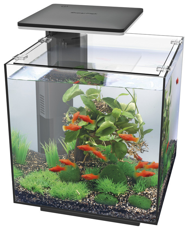 SuperFish aquarium Qubiq 30 LED zwart Sascha Diertotaal